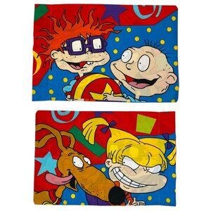 Vintage 1997 Rugrats Pillow Case Chuckie Angelica Tommy Spike